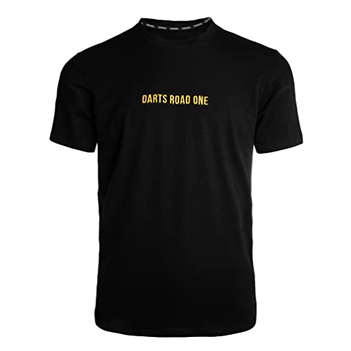 CUESOUL Darts Road ONE Schwarzes T-Shirt
