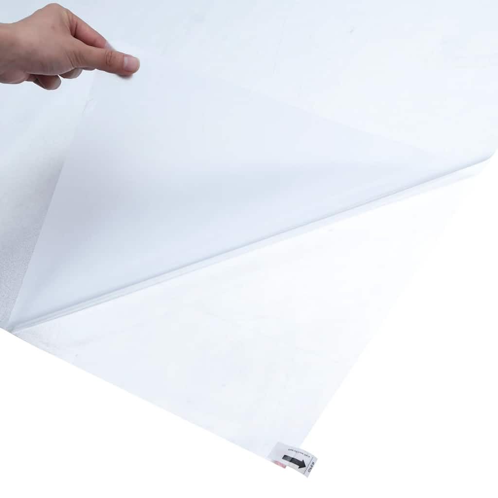 vidaXL Film de Fenêtre Statique Dépoli, Film de Miroir, Teinte de Vitre, Protection de Miroir Jardin Salon, Gris 90x2000 cm PVC