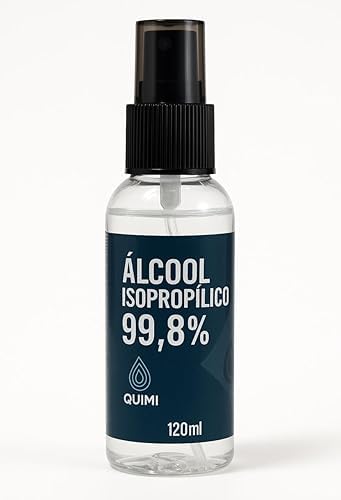 Álcool Isopropílico 99,8% de Pureza, 120ml, Limpeza Técnica para Eletrônicos, Lentes e Conectores