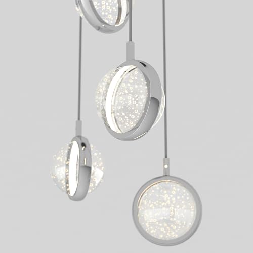 artika Avalon LED Pendant Light Fixture, Chrome by artika - Image 5