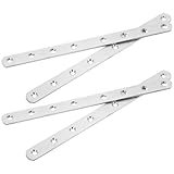 JECOMPRIS 4 soportes planos de acero inoxidable: 24, fijación y unión.