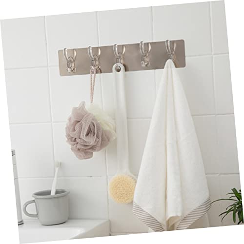 Aboofan JUQ4QX25U0KGP57002IWKT 4 Pcs Acrylic Hook Wall Rack Coat Hook Acrylic Coat Hooks Iron Coat Rack Acrylic Towel Hook Wall Mount Clothes Hanger Hooks Coat Hanger No Punching Hangers thumb #7