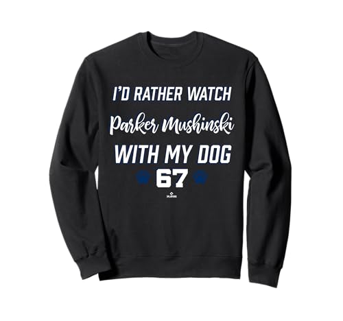 With My Dog Parker Mushinski Houston Baseball MLBPA Sweatshirt