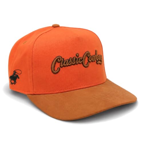 Image of Western Cap - Solid Back Adjustable Snap Back Hat for Men and Women - Ideal for Outdoors and Everyday Wear