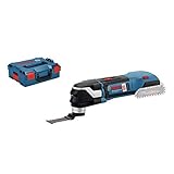 Mit LED für perfekte Sicht. Bosch Professional Akku Multifunktionswerkzeug GOP 18 V-28 ohne Akku, L-BOXX 136 (18 Volt, Oszillationswinkel: 1,4° , Gewicht: 1,6kg)