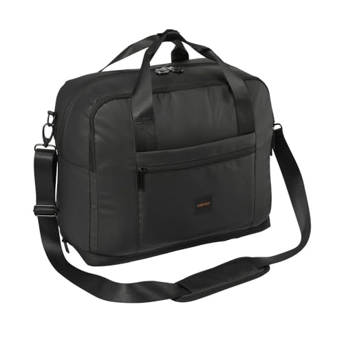 Cabin Max Gozo - Bolsa de Mano Extensible para Debajo del Asiento de la Cabina, Equipaje de Mano, Bolsa de Noche - Ryanair, Wizzair, EasyJet, Black, (28L), Bolsa de Mano