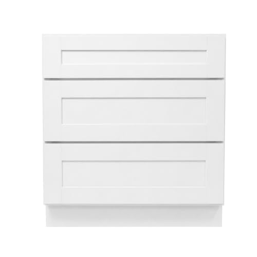 Image of Design House Brookings Kitchen Drawer Cabinet, 36 inch, White