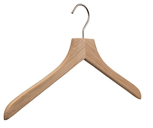 pieperconcept Prime Oak 10x Kleiderbuegel Eiche Natur roh geschliffen OHNE steg 7996 von union