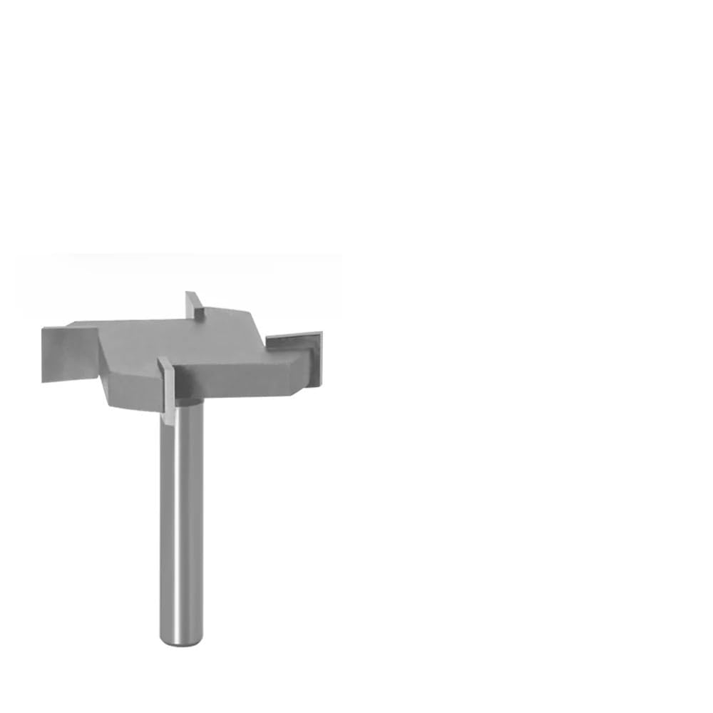 1/4pc 1/4 "6mm vástago 4 borde tipo T cortador de ranurado herramienta de carpintería enrutador brocas for madera grado Industrial fresa ranurado(4PCS 6.35mm shank)