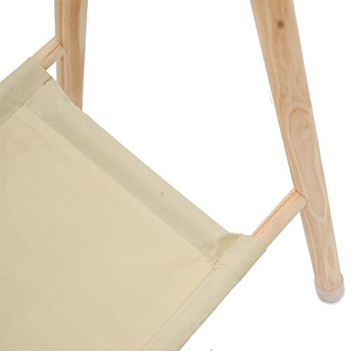 Morimoe Garment Rack For Pets/Dolls/Baby, Hanger Rack, Dress Up Storage, Clothes Organizer, Wooden (Beige, Large) #TOP4