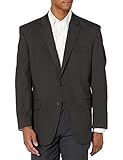 J.M. Haggar Men's 4-Way Stretch Diamond Weave Classic Fit Suit Separate Pant, Charcoal, 52R