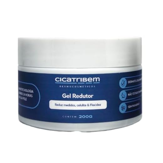 Gel Redutor de Medidas, Celulite e Flacidez - Queima Gordura Gel Anticelulite Creme Corporal Firmador - Cicatribem