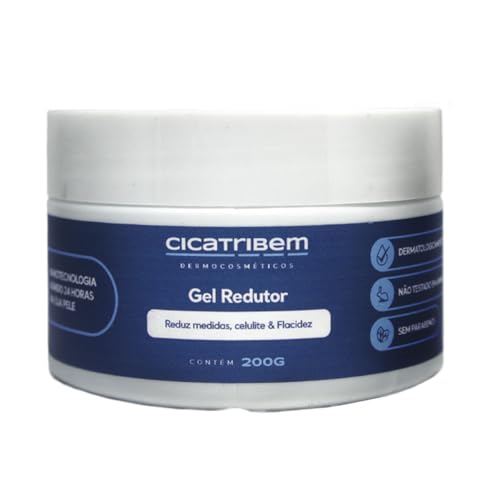 Gel Redutor de Medidas, Celulite e Flacidez - Queima Gordura Gel Anticelulite Creme Corporal Firmador - Cicatribem