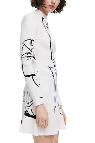 Image of Desigual Women's Woman Knit Dress Long Sleeve