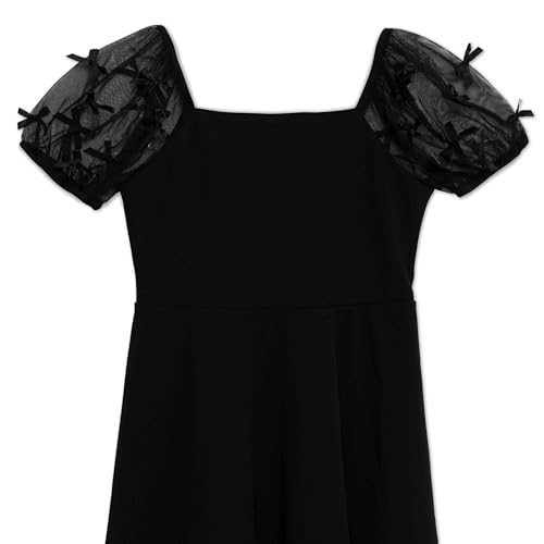 Speechless Girls' Short Sleeve Scuba Crepe Skater Party Dress3