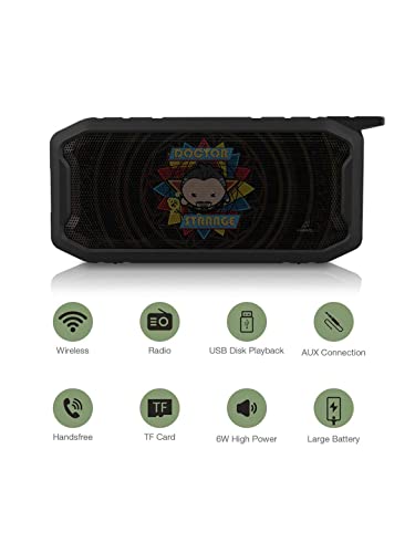 Image of Macmerise Kawaii Dimensions 6W Wireless Bluetooth Portable Speaker with USB Support, SD Card, AUX, Upto 3hrs Playtime*, IPX7 Water & Dust Proof, TWS Function, Powerful Bass, FM & Call Function