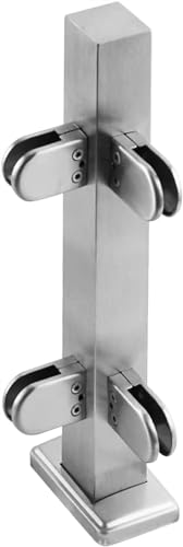 Poteau de panneau de verre 85cm pour sécuriser un angle de balcon
