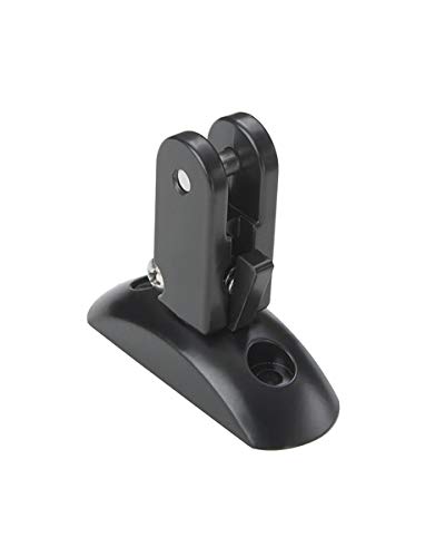 SeaLux Marine Black Plastic Quick Release Oval Base Surface Mount Bimini Top Hinge/Fitting-Accon Marine 410 (2 Sets)