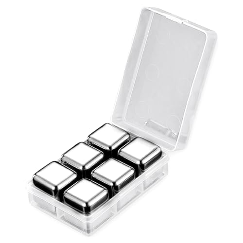 mophrati Wine Chilling Stones Drinks Reusable Stainless Steel Ice Cubes Cooler Rock Bartender Accessories Home Supplies