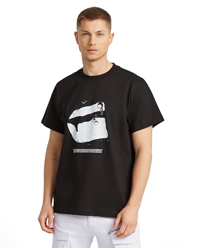 G-Star Raw Water Burger Loose R T Camiseta, Negro Dk Black D25690-C336-6484, L Para Hombre G-Star Raw Water Burger Loose R T Camiseta, Negro Dk Black D25690-C336-6484, L Para Hombre
