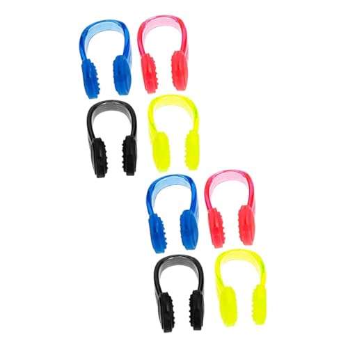 VICASKY 2sets Soft Nose Plugs for Swimming Wear Resistant Nose Clamps Comfortable Swim Accessory Prevents Water Ingress for Swimmers 4pcs*2