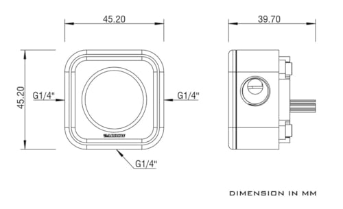Flujómetro Barrow ARGB negro para refrigeración líquida de PC 4