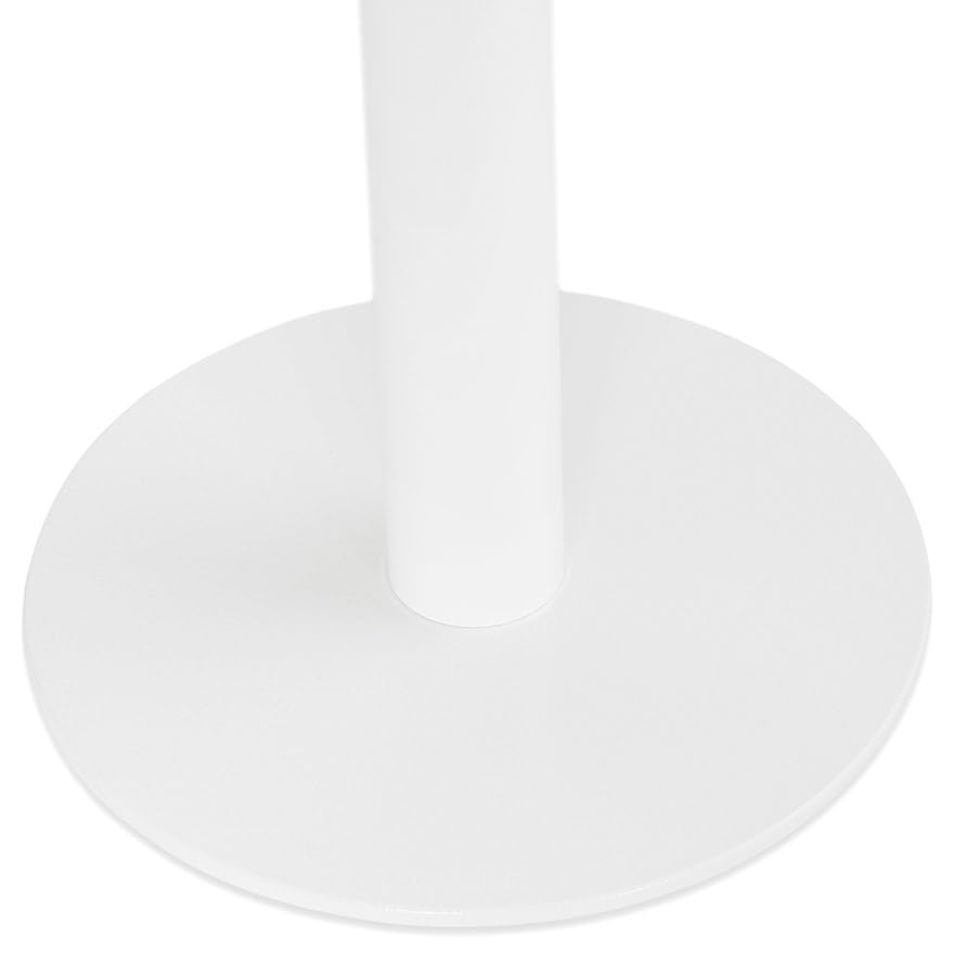 ALTEREGO Pied de Table Rond 'Cortado' 110 en métal Blanc intérieur/extérieur