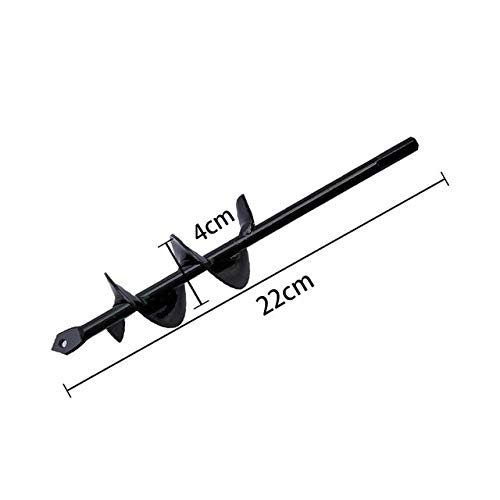 MINGMIN-DZ Dauerhaft Garten-Pflanzer Spiralbohrer Blumenzwiebel-Hex Welle Auger Yard Garten Bedding Einpflanzen Erdbohrer Werkzeuge (Color : 4X22cm)