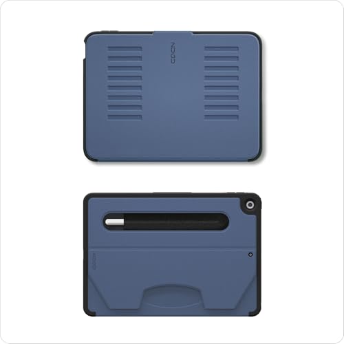 ZUGU CASE iPad 10.2 Case, Muse Protective Case/Cover Designed for iPad 10.2-inch ﻿﻿(9th Gen, 2021) / (8th Gen, 2020) / iPad (7th Gen, 2019) Convenient Magnetic Stand (Sleep/Wake Cover) - Black