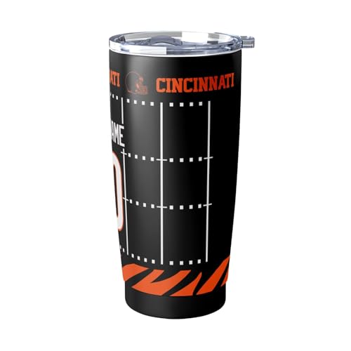 Image of ANTKING Cincinnati Tumbler 20 oz Travel Coffee Cup for Men Women Boy Custom Name Number Gifts