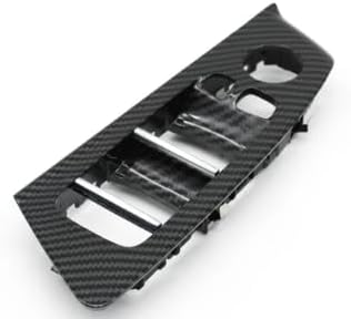 Car Interior Front Rear Door Window Lift Switch Button Panel Trim Cover Replace For BMW 5 Series G30 G31 F90 525i 530i 540i (Left front driver's seat Carbon)