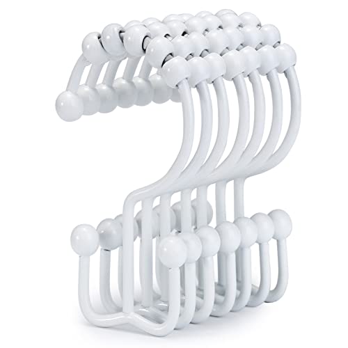 Goowin crochets rideau douche acier inoxydable blanc