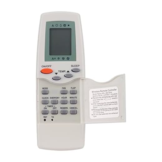 Mando Aire Acondicionado Compatible con Carrier AC RFL-0301 RFL-0601 36KCARMS RFL-0301EH RFL-0301EHL RFL-0601EH RFL-0601EHL 42PHQ007 42PHQ009 42PHQ012 42PHQ014 42PHQ018 42PHQ024 42PHQ007K