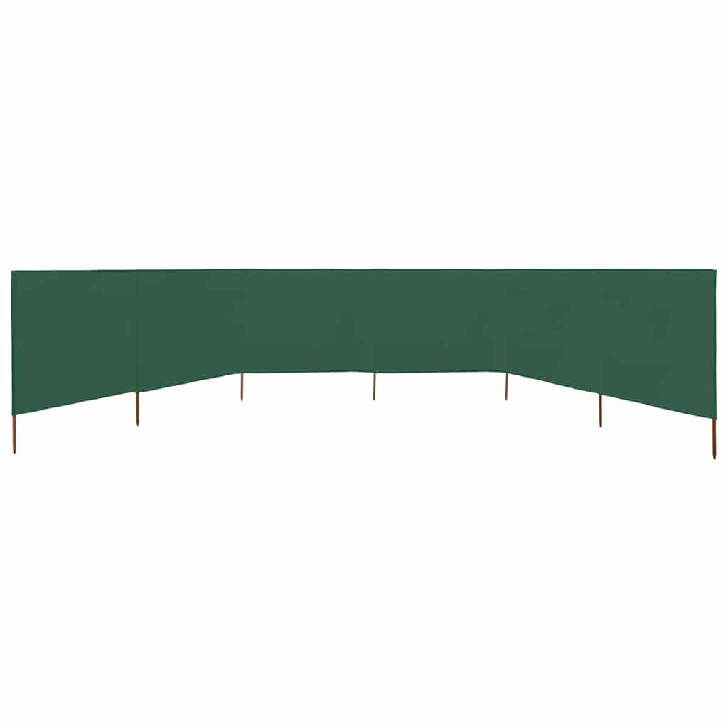 3-teiliges Windschutzgewebe 400 x 120 cm Weiß, Faltbarer Windschutz aus Vliesstoff mit 4 Holzpfählen, Stabiler Sichtschutz für Garten, Camping und Strand, 4m Gesamtlänge