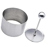 ibasenice Molde Redondo de Acero Inoxidable Antiadherente para Preparar Platos Fríos y Moldear Alimentos Cocina Profesional