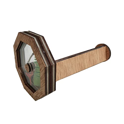 LIOOBO Wooden DIY Kaleidoscope Kit Portable Rotating Design for Imagination and Color Recognition Educational Wooden for Vision Development Present