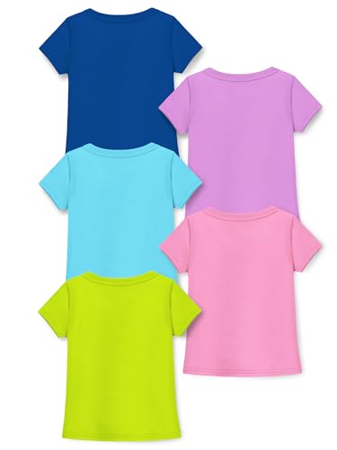 Image of Trampoline Girls Half Sleeves Regular Fit Graphic Printed T-Shirt Pack of 5
