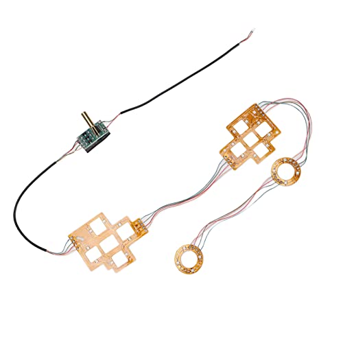 Wisoqu Acessório de controle de jogo, placa de luz LED de substituição, fácil de instalar, solda sim