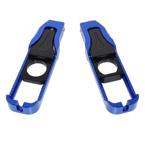 Tendeur de chaîne moto YZF-R6 J27 bloc axe arrière aluminium bleu 2017-2021