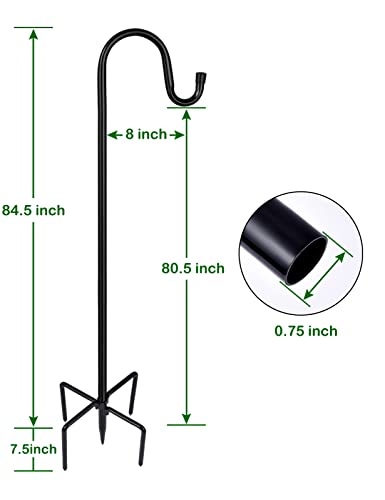 Image of Ottsuls Shepherd-Hooks Adjustable for Bird-Feeder Lantern Plant-Hook Garden-Stake - Plant Stand Hanger for Outdoor Flower Basket, Bird Feeder Hanger Weddings Decor