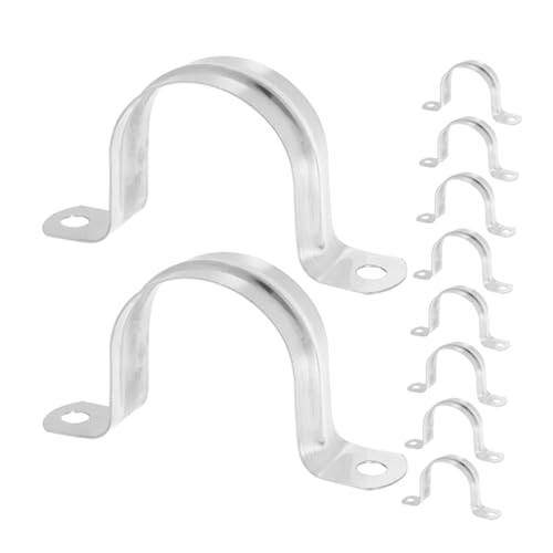 OUNONA Pipe Fastener Tube Fixing Clamps Versatile u Brackets for Multiple Projects