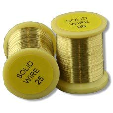 VeniardFly Tying Wire, PRICE IS FOR TWO SPOOLS Choice colour/size Gold or Silver x 2