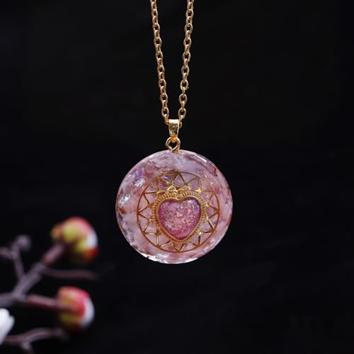 Day Day Up Orgone Pendant Heart Energy Necklace - Healing Crystal Necklaces For Women With Reiki Quartz Gemstones - Fashion Jewelry2