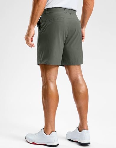Image of Soothfeel Men's Casual Shorts 5 /7 /9 Inch Golf Dress Shorts for Men Flat Front Work Lightweight Quick Dry with 4 Pockets