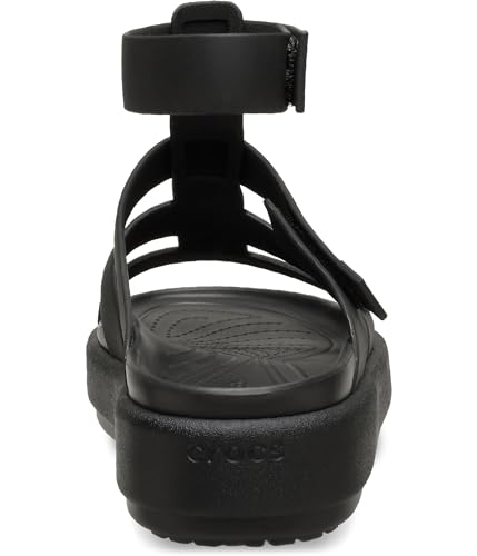 Crocs Women's Brooklyn Luxe Gladiator Platform Sandals, Black4