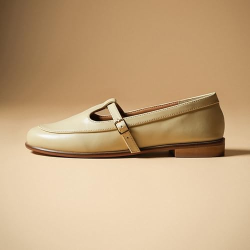 Image of Theater Sprout Mary Jane Flats for Women | Round Toe | Adjustable Strap | Minimal Everyday Comfort Shoes