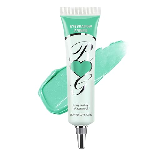 Eyeshadow Primer, Pigment Base Eyeshadow Primer, Smooths Imperfections, Ultra-Creamy Eye Base Lightweight Long Lasting Eye Primer, Intensifies Liquid & Powder Colour, 15ml (# mint green)
