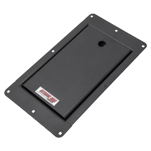Image of Extreme Max 5001.6501 Flip-Up Recessed Flush-Mount Motorcycle Wheel Chock for Enclosed Trailers - 16 inch