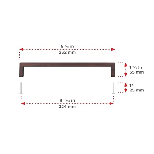 Image of Richelieu | Lambton 8 13 /16-inch Brushed Oil-Rubbed Bronze Cabinet Pull