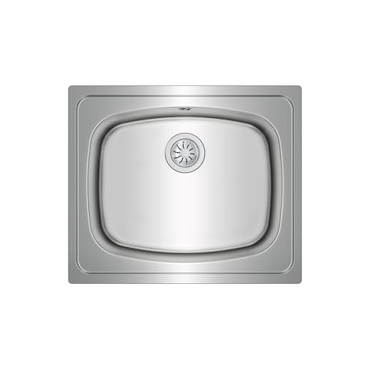 Teka Universe 60 T-XP 1C - Fregadero de Cocina 1 Seno, Encastrado, para Muebles de 60 cm, Desagüe con Válvula Manual, Acero Inoxidable